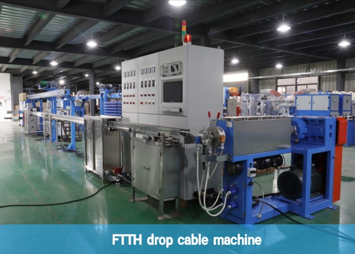 1-4 Cores Indoor And Outdoor FTTH FTTX Drop Cable Production Line